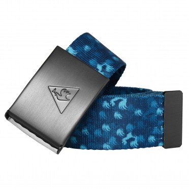small acc canvas belt tile blue all over