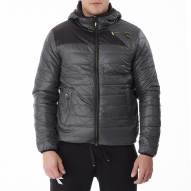 nylon padded hooded jacket