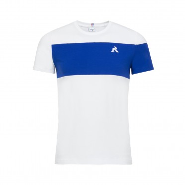 ess saison tee ss n°1 m new optical white/cobalt
