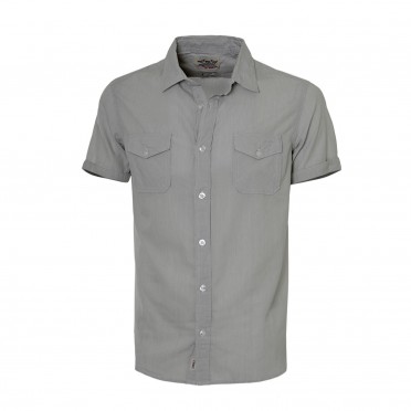 m-camicia  s/s grigio fantasia