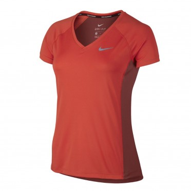 w nk dry miler top v-neck
