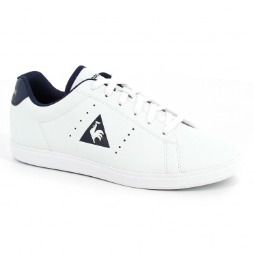 courtone gs boy s lea optical white/dress blue