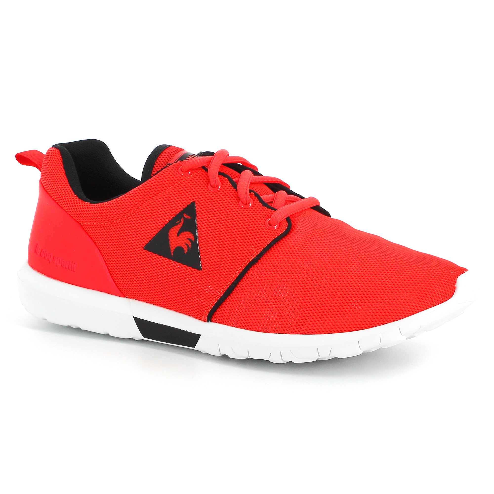 sneakers running le coq sportif dynacomf classic fluoro red black
