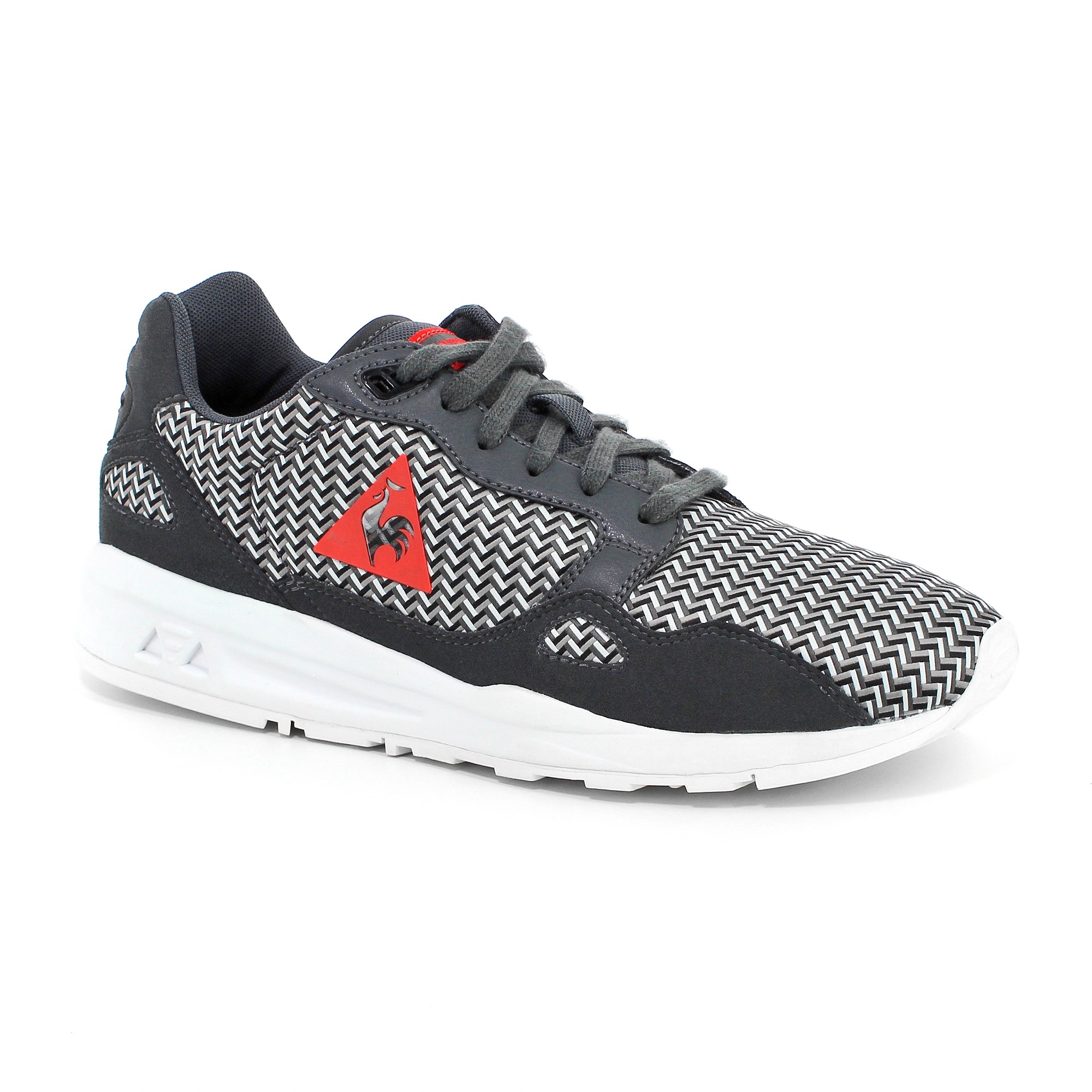 sneakers running le coq sportif lcs r900 geo jacquard charcoal Tempo Stores