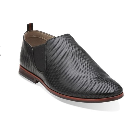 footwear casual Clarks frewick edge black leather - Елегантни обувки -  Обувки - Мъже