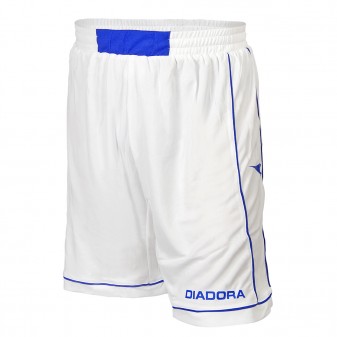 fighter shorts white/royal blue