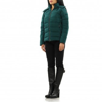 w-hooded padded  jacket