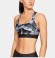 armour mid crossback printed bra