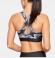 armour mid crossback printed bra