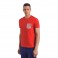 geo jacquard pocket tee ss m pur rouge