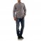 ls shirt dot grey/red