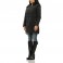 w-hooded padded longline  jacket