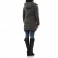 w-hooded padded longline  jacket