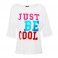 w t-shirt just be cool white