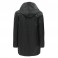 m-hooded jacket long black