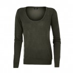 w-scoop neck l/sleeve jumper