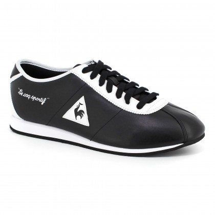 sneakers retro running le coq sportif wendon lea black optical white Pantofi sport casual Pantofi Barbati Tempo Stores Romania
