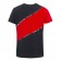 m t-shirt black&red